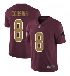 Mens Nike Washington Redskins 8 Kirk Cousins Burgundy RedGold Number Alternate 80TH Anniversary Vapor Untouchable Limited Player NFL Jersey Mens Nike Washington Redskins 8 Kirk Cousins Burgundy RedGold Number Alternate 80TH Anniversary Vapor Untouchable Limited Player NFL Jersey