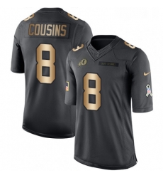 Mens Nike Washington Redskins 8 Kirk Cousins Limited BlackGold Salute to Service NFL Jersey Mens Nike Washington Redskins 8 Kirk Cousins Limited BlackGold Salute to Service NFL Jersey