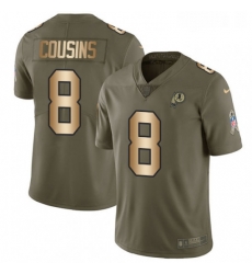 Mens Nike Washington Redskins 8 Kirk Cousins Limited OliveGold 2017 Salute to Service NFL Jersey Mens Nike Washington Redskins 8 Kirk Cousins Limited OliveGold 2017 Salute to Service NFL Jersey
