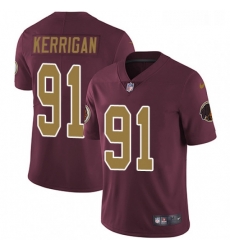 Mens Nike Washington Redskins 91 Ryan Kerrigan Burgundy RedGold Number Alternate 80TH Anniversary Vapor Untouchable Limited Player NFL Jersey Mens Nike Washington Redskins 91 Ryan Kerrigan Burgundy RedGold Number Alternate 80TH Anniversary Vapor Untouchable Limited Player NFL Jersey