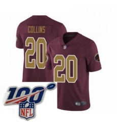 Mens Washington Redskins 20 Landon Collins Burgundy Red Gold Number Alternate 80TH Anniversary Vapor Untouchable Limited Stitched 100th anniversary Neck Pa Mens Washington Redskins 20 Landon Collins Burgundy Red Gold Number Alternate 80TH Anniversary Vapor Untouchable Limited Stitched 100th anniversary Neck Pa