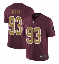 Nike Redskins #93 Jonathan Allen Burgundy Red Alternate Mens Stitched NFL Vapor Untouchable Limited Jersey Nike Redskins #93 Jonathan Allen Burgundy Red Alternate Mens Stitched NFL Vapor Untouchable Limited Jersey