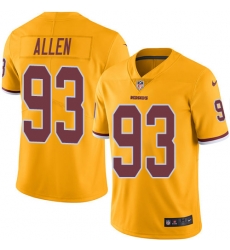Nike Redskins #93 Jonathan Allen Gold Mens Stitched NFL Limited Rush Jersey Nike Redskins #93 Jonathan Allen Gold Mens Stitched NFL Limited Rush Jersey