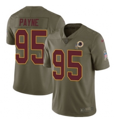 Nike Redskins #95 Da Ron Payne Olive Mens Stitched NFL Limited 2017 Salute To Service Jersey Nike Redskins #95 Da Ron Payne Olive Mens Stitched NFL Limited 2017 Salute To Service Jersey