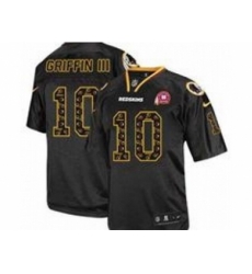 Nike Washington Redskins 10 Robert Griffin III Black Elite 80TH Patch Lights Out Fashion NFL Jersey Nike Washington Redskins 10 Robert Griffin III Black Elite 80TH Patch Lights Out Fashion NFL Jersey