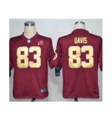 Nike Washington Redskins 83 Fred Davis Red Game Gold Number 80TH Patch NFL Jersey Nike Washington Redskins 83 Fred Davis Red Game Gold Number 80TH Patch NFL Jersey
