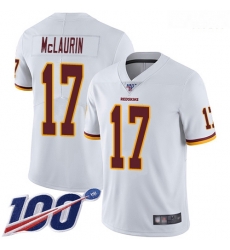 Redskins 17 Terry McLaurin White Men Stitched Football 100th Season Vapor Limited Jersey Redskins 17 Terry McLaurin White Men Stitched Football 100th Season Vapor Limited Jersey