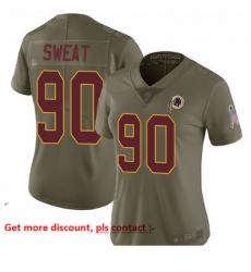 Redskins 90 Montez Sweat Olive Women Stitched Football Limited 2017 Salute to Service Jersey Redskins 90 Montez Sweat Olive Women Stitched Football Limited 2017 Salute to Service Jersey