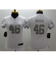 Women Nike Washington Red Skins #46 Morris Platinum White Jerseys Women Nike Washington Red Skins #46 Morris Platinum White Jerseys