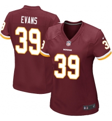 Womens Nike Washington Redskins #39 Josh Evans Red NFL Jersey Womens Nike Washington Redskins #39 Josh Evans Red NFL Jersey