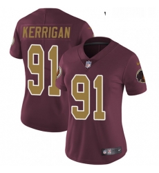 Womens Nike Washington Redskins 91 Ryan Kerrigan Elite Burgundy RedGold Number Alternate 80TH Anniversary NFL Jersey Womens Nike Washington Redskins 91 Ryan Kerrigan Elite Burgundy RedGold Number Alternate 80TH Anniversary NFL Jersey