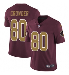 Youth Nike Redskins #80 Jamison Crowder Burgundy Red Alternate Stitched NFL Vapor Untouchable Limited Jersey Youth Nike Redskins #80 Jamison Crowder Burgundy Red Alternate Stitched NFL Vapor Untouchable Limited Jersey