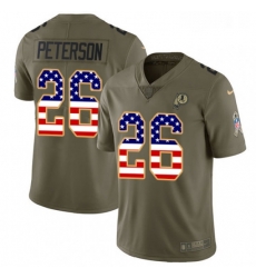 Youth Nike Washington Redskins 26 Adrian Peterson Limited Olive USA Flag 2017 Salute to Service NFL Jersey Youth Nike Washington Redskins 26 Adrian Peterson Limited Olive USA Flag 2017 Salute to Service NFL Jersey