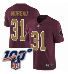 Youth Nike Washington Redskins 31 Fabian Moreau Burgundy RedGold Number Alternate 80TH Anniversary Vapor Untouchable Limited Stitched 100th anniversary Nec Youth Nike Washington Redskins 31 Fabian Moreau Burgundy RedGold Number Alternate 80TH Anniversary Vapor Untouchable Limited Stitched 100th anniversary Nec