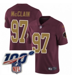 Youth Nike Washington Redskins 97 Terrell McClain Burgundy RedGold Number Alternate 80TH Anniversary Vapor Untouchable Limited Stitched 100th anniversary N Youth Nike Washington Redskins 97 Terrell McClain Burgundy RedGold Number Alternate 80TH Anniversary Vapor Untouchable Limited Stitched 100th anniversary N