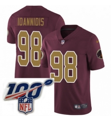 Youth Nike Washington Redskins 98 Matt Ioannidis Burgundy Red Gold Number Alternate 80TH Anniversary Vapor Untouchable Limited Stitched 100th anniversary N Youth Nike Washington Redskins 98 Matt Ioannidis Burgundy Red Gold Number Alternate 80TH Anniversary Vapor Untouchable Limited Stitched 100th anniversary N