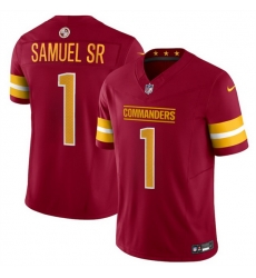 Youth Washington Commanders 1 Deebo Samuel Sr Burgundy 2025 F U S E Vapor Limited Stitched Football Jersey Youth Washington Commanders 1 Deebo Samuel Sr Burgundy 2025 F U S E Vapor Limited Stitched Football Jersey
