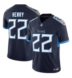 Men Tennessee Titans 22 Derrick Henry Navy 2023 F U S E Vapor Untouchable Stitched Jersey Men Tennessee Titans 22 Derrick Henry Navy 2023 F U S E Vapor Untouchable Stitched Jersey