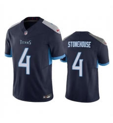 Men Tennessee Titans 4 Ryan Stonehouse Navy 2023 F U S E Vapor Limited Stitched Football Jersey Men Tennessee Titans 4 Ryan Stonehouse Navy 2023 F U S E Vapor Limited Stitched Football Jersey