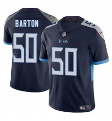Men Tennessee Titans 50 Cody Barton Navy 2025 Vapor Limited Stitched Football Jersey Men Tennessee Titans 50 Cody Barton Navy 2025 Vapor Limited Stitched Football Jersey