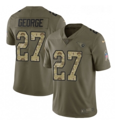 Mens Nike Tennessee Titans 27 Eddie George Limited OliveCamo 2017 Salute to Service NFL Jersey Mens Nike Tennessee Titans 27 Eddie George Limited OliveCamo 2017 Salute to Service NFL Jersey