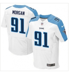 Nike Tennessee Titans #91 Derrick Morgan White Mens Stitched NFL Elite Jersey Nike Tennessee Titans #91 Derrick Morgan White Mens Stitched NFL Elite Jersey