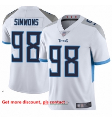 Titans 98 Jeffery Simmons White Men Stitched Football Vapor Untouchable Limited Jersey Titans 98 Jeffery Simmons White Men Stitched Football Vapor Untouchable Limited Jersey