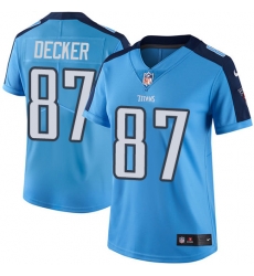 Nike Titans #87 Eric Decker Light Blue Team Color Womens Stitched NFL Vapor Untouchable Limited Jersey Nike Titans #87 Eric Decker Light Blue Team Color Womens Stitched NFL Vapor Untouchable Limited Jersey