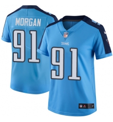 Nike Titans #91 Derrick Morgan Light Blue Team Color Womens Stitched NFL Vapor Untouchable Limited Jersey Nike Titans #91 Derrick Morgan Light Blue Team Color Womens Stitched NFL Vapor Untouchable Limited Jersey