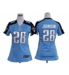 Nike Women NFL Tennessee Titans #28 Chris Johnson Blue Jerseys Nike Women NFL Tennessee Titans #28 Chris Johnson Blue Jerseys