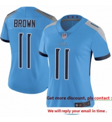 Titans 11 A J Brown Light Blue Alternate Women Stitched Football Vapor Untouchable Limited Jersey Titans 11 A J Brown Light Blue Alternate Women Stitched Football Vapor Untouchable Limited Jersey