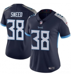 Women Tennessee Titans 38 L'Jarius Sneed Navy Vapor Stitched Football Jersey Women Tennessee Titans 38 L'Jarius Sneed Navy Vapor Stitched Football Jersey