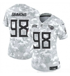 Women Tennessee Titans 98 Jeffery Simmons 2024 F U S E Arctic Camo Salute To Service Limited Stitched Football Jersey Women Tennessee Titans 98 Jeffery Simmons 2024 F U S E Arctic Camo Salute To Service Limited Stitched Football Jersey