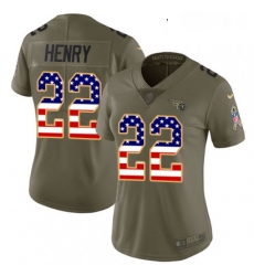 Womens Nike Tennessee Titans 22 Derrick Henry Limited OliveUSA Flag 2017 Salute to Service NFL Jersey Womens Nike Tennessee Titans 22 Derrick Henry Limited OliveUSA Flag 2017 Salute to Service NFL Jersey