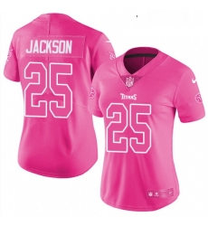 Womens Nike Tennessee Titans 25 Adoree Jackson Limited Pink Rush Fashion NFL Jersey Womens Nike Tennessee Titans 25 Adoree Jackson Limited Pink Rush Fashion NFL Jersey