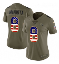 Womens Nike Tennessee Titans 8 Marcus Mariota Limited OliveUSA Flag 2017 Salute to Service NFL Jersey Womens Nike Tennessee Titans 8 Marcus Mariota Limited OliveUSA Flag 2017 Salute to Service NFL Jersey