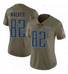 Womens Nike Tennessee Titans 82 Delanie Walker Limited Olive 2017 Salute to Service NFL Jersey Womens Nike Tennessee Titans 82 Delanie Walker Limited Olive 2017 Salute to Service NFL Jersey