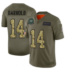 Jets 14 Sam Darnold Olive Camo Men Stitched Football Limited 2019 Salute To Service Jersey Jets 14 Sam Darnold Olive Camo Men Stitched Football Limited 2019 Salute To Service Jersey