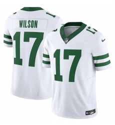 Men New York Jets 17 Garrett Wilson White 2023 F U S E Vapor Limited Throwback Stitched Football Jersey Men New York Jets 17 Garrett Wilson White 2023 F U S E Vapor Limited Throwback Stitched Football Jersey
