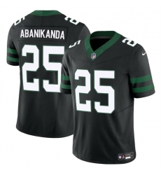 Men New York Jets 25 Israel Abanikanda Black 2023 F U S E Vapor Untouchable Limited Stitched Jersey Men New York Jets 25 Israel Abanikanda Black 2023 F U S E Vapor Untouchable Limited Stitched Jersey