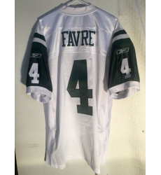 Men New York Jets #4 Brett Favre White Reebok Stitched Jersey Men New York Jets #4 Brett Favre White Reebok Stitched Jersey