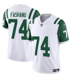 Men New York Jets 74 Olu Fashanu White 2024 Classic Alternate Vapor F U S E Limited Stitched Football Jersey Men New York Jets 74 Olu Fashanu White 2024 Classic Alternate Vapor F U S E Limited Stitched Football Jersey