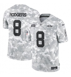 Men New York Jets 8 Aaron Rodgers 2024 Arctic Camo Salute To Service Limited Stitched Football Jersey Men New York Jets 8 Aaron Rodgers 2024 Arctic Camo Salute To Service Limited Stitched Football Jersey