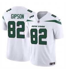 Men New York Jets 82 Xavier Gipson 2023 F U S E White Vapor Untouchable Limited Stitched Jersey Men New York Jets 82 Xavier Gipson 2023 F U S E White Vapor Untouchable Limited Stitched Jersey
