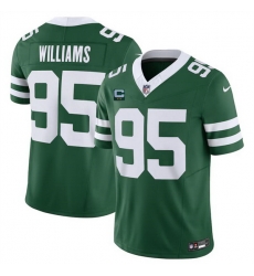 Men New York Jets 95 Quinnen Williams Green 2024 F U S E With 2 Star C Patch Vapor Limited Stitched Jersey Men New York Jets 95 Quinnen Williams Green 2024 F U S E With 2 Star C Patch Vapor Limited Stitched Jersey
