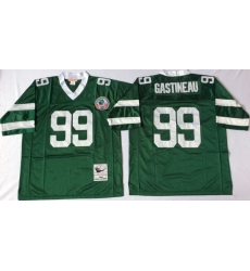 Men New York Jets 99 Mark Gastineau Green M&N Throwback Jersey Men New York Jets 99 Mark Gastineau Green M&N Throwback Jersey