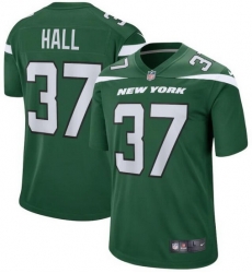 Men New York Jets Bryce Hall #37 Green Vapor Limited Stitched Football Jersey Men New York Jets Bryce Hall #37 Green Vapor Limited Stitched Football Jersey