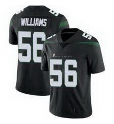 Men New York Jets Quincy Williams #56 Black Vapor Limited Stitched Football Jersey Men New York Jets Quincy Williams #56 Black Vapor Limited Stitched Football Jersey