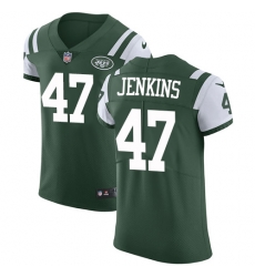 Men Nike Jets #47 Jordan Jenkins Green Team Color Stitched NFL Vapor Untouchable Elite Jersey Men Nike Jets #47 Jordan Jenkins Green Team Color Stitched NFL Vapor Untouchable Elite Jersey