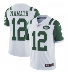 Mens Nike New York Jets 12 Joe Namath White Vapor Untouchable Limited Player NFL Jersey Mens Nike New York Jets 12 Joe Namath White Vapor Untouchable Limited Player NFL Jersey